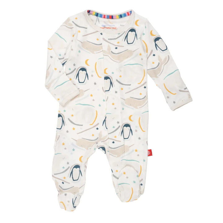 Magnetic Me Organic Cotton Footie - Wish you Whale