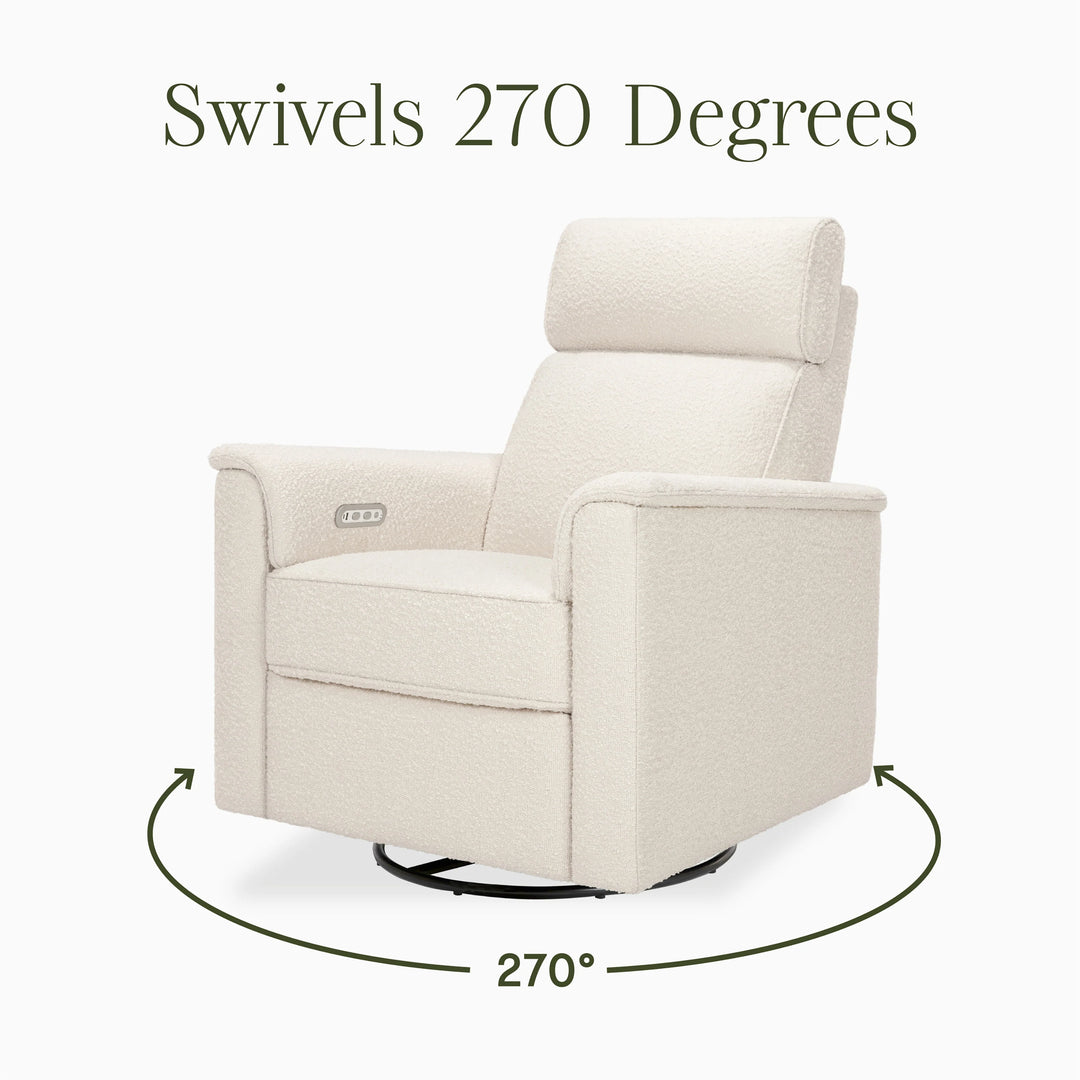 SALE! Monogram by Namesake Willa Power Recliner w/ Adjustable Headrest & Wood Base