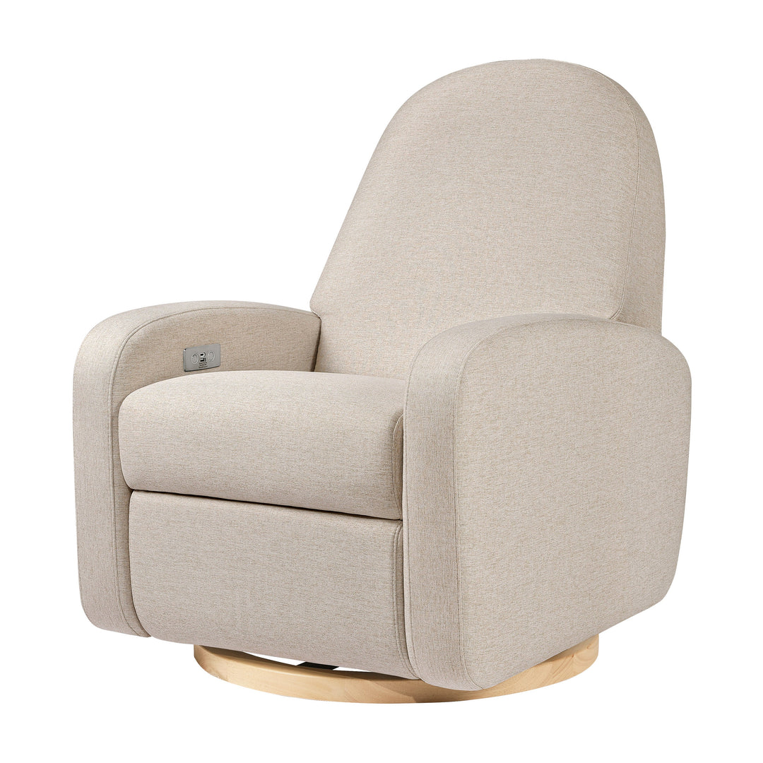 Babyletto Nami Electronic Recliner and Swivel Glider Recliner with USB port