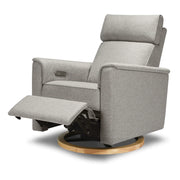 Monogram by Namesake Willa Power Recliner w/ Adjustable Headrest & USB Port & Wood Base