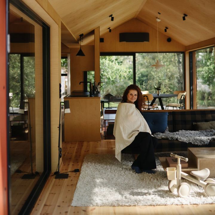 Mushie Muslin Nursing Cover Fog