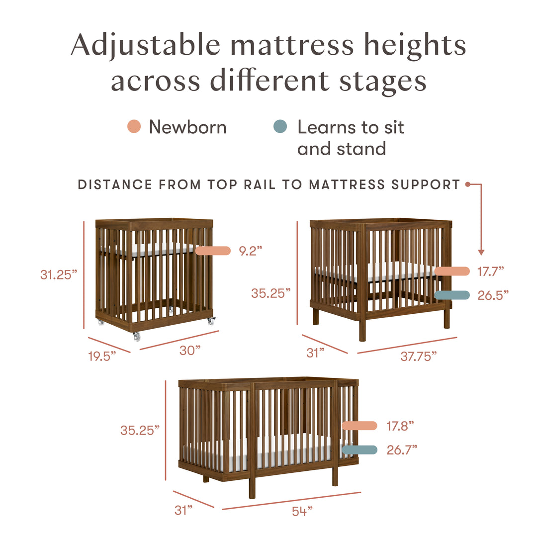 Babyletto Pogo 8-in-1 Convertible Crib with All-Stages Conversion Kits
