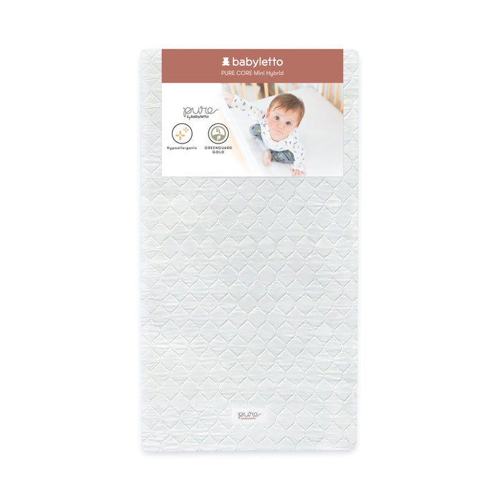 M5346C,Babyletto,Pure Core Non-Toxic Mini Crib Mattress with Hybrid Cover