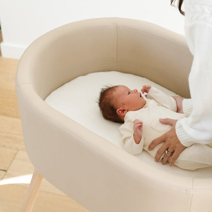 M26834GMLB,Babyletto,babyletto x GATHRE Capsule Bassinet in Millet