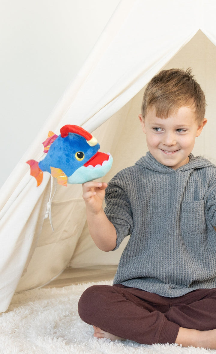 Manhattan Toy Axel Anglerfish Light-up Finger Puppet