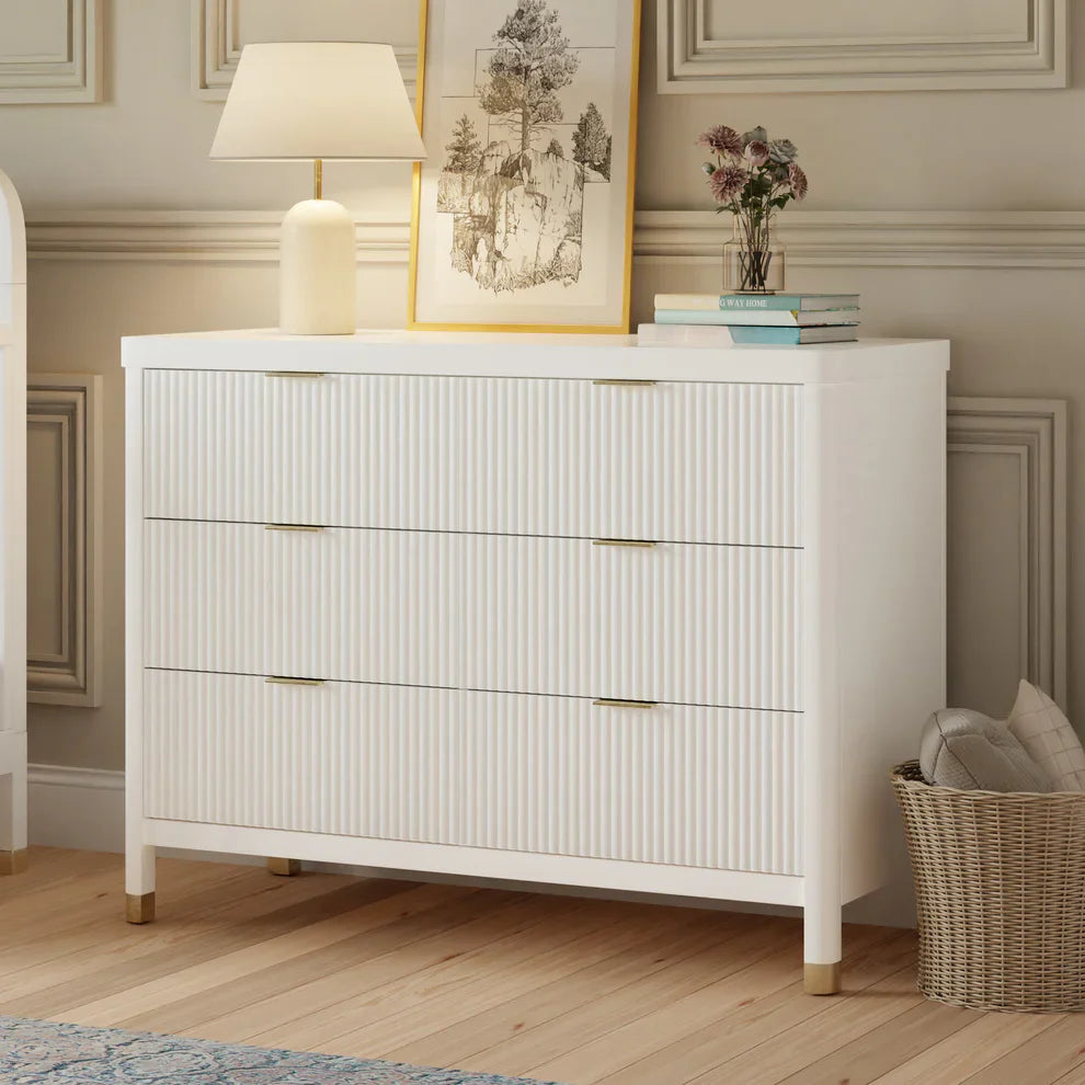 Namesake Brimsley Tambour Classic Crib & 6 Drawer Dresser