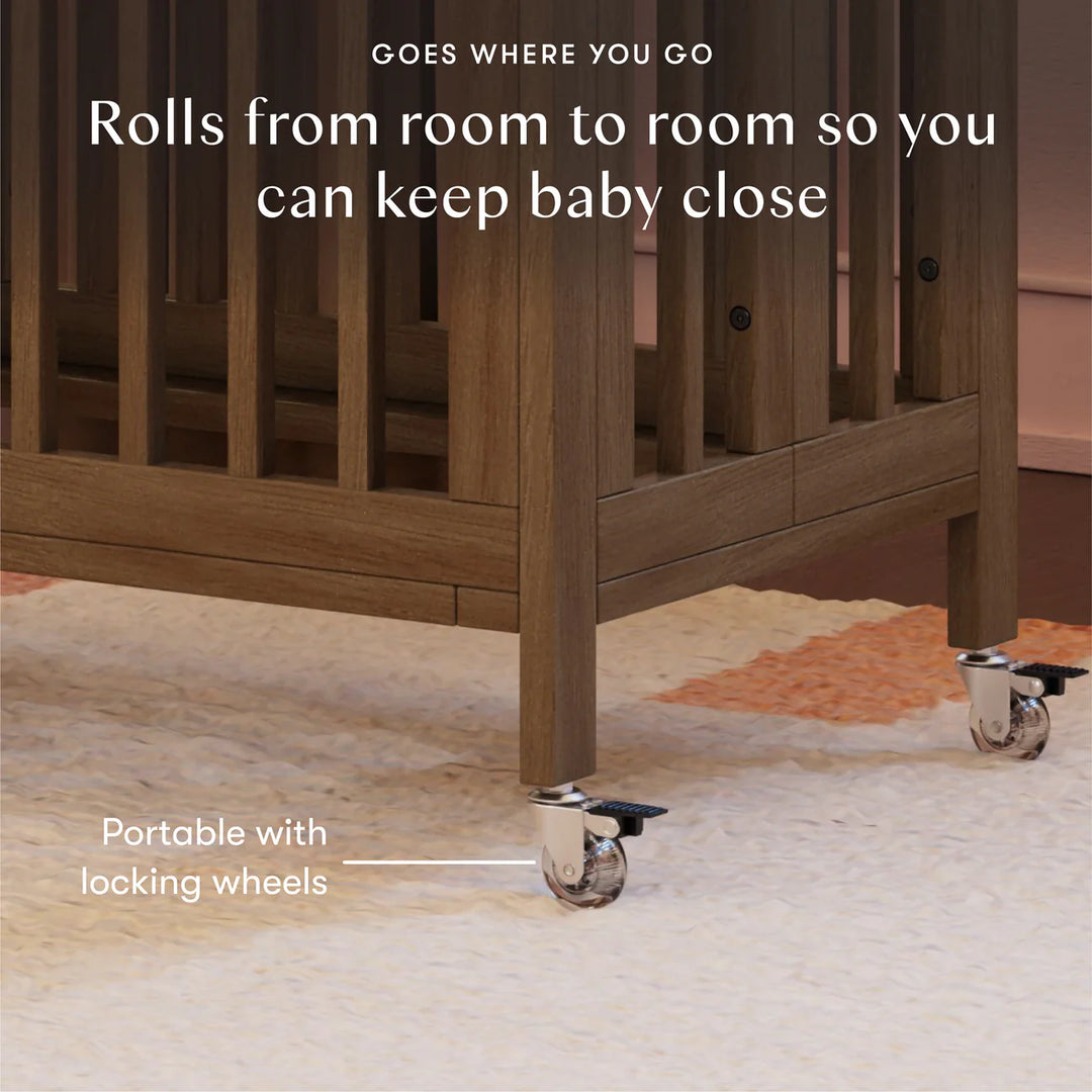 Babyletto Rolli 9-in-1 Convertible All-Stages Crib  to Full Bed with Bassinet & Toddler Bed Kits