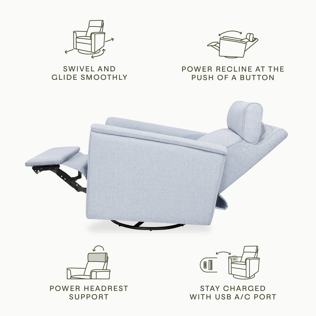 Namesake Willa Plus Power Glider Recliner w/Power Headrest