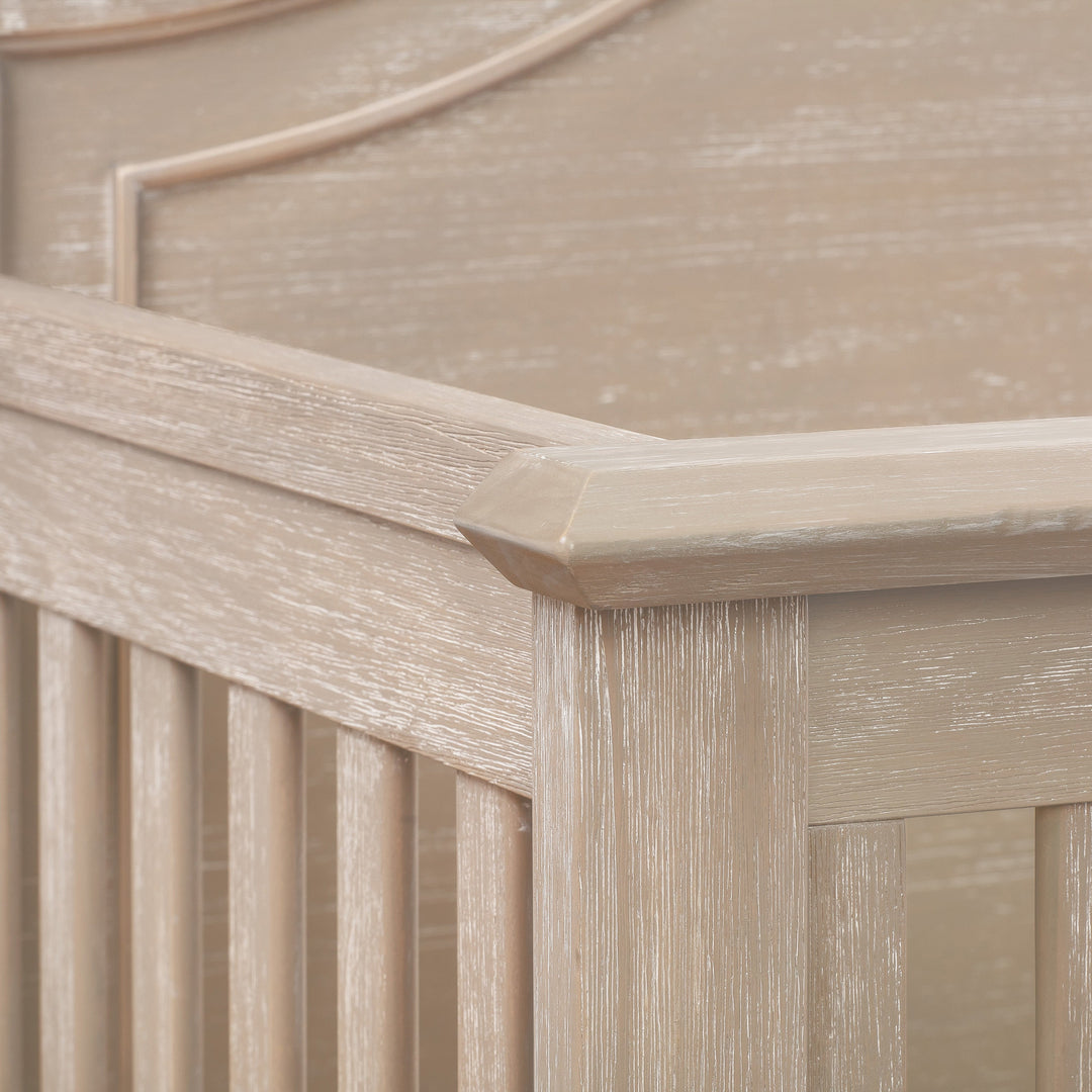 Monogram by Namesake Beckett Rustic 4-in-1 Convertible Curve Top Crib