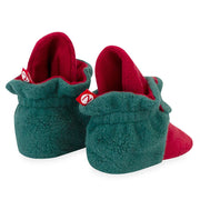 Zutano Fleece Booties - Red/Green