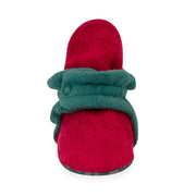 Zutano Fleece Booties - Red/Green