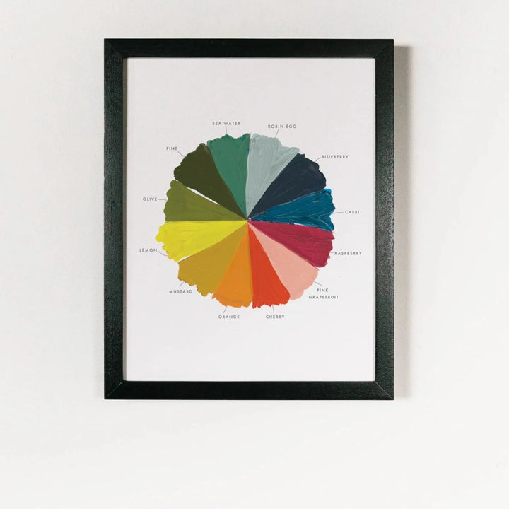 Color Wheel Art Framed Print
