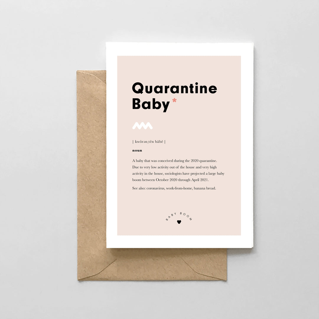 Greeting Card -  Quarantine Baby