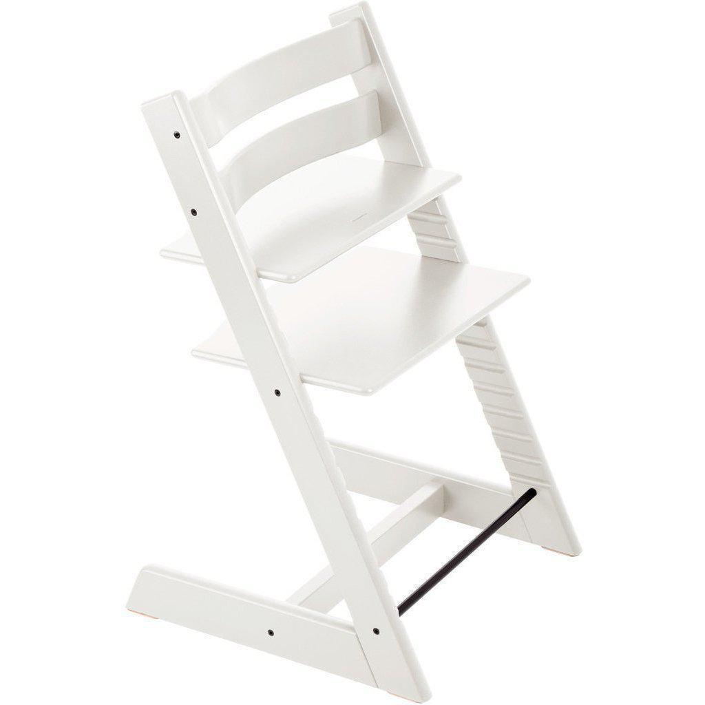Stokke Tripp Trapp Modern Classic White Beech Wood Baby High Chair