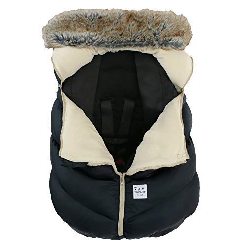 7AM Enfant Faux Fur Car Seat Cocoon