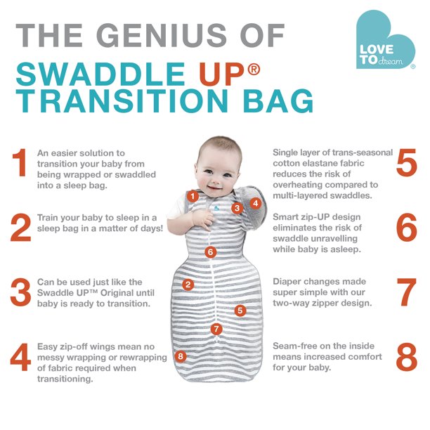 Love to Dream Transition Swaddle Up LUX Silky Soft Bamboo