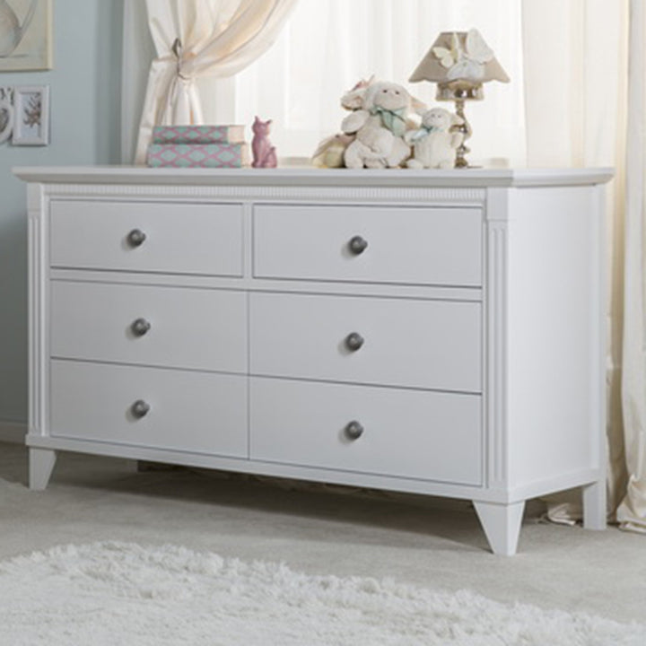 Silva Edison Collection Crib and Dresser Set - White