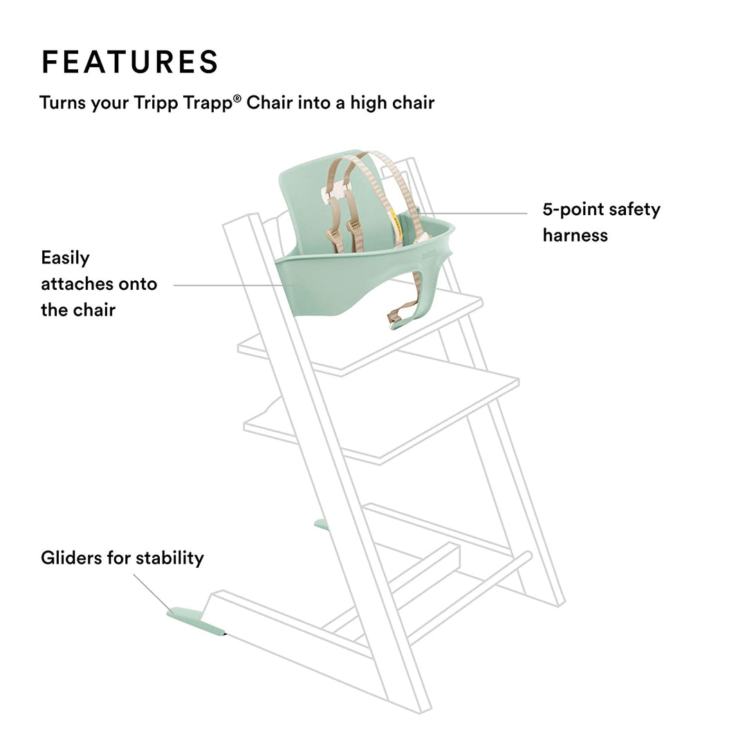 Stokke Tripp Trapp Highchair with Babyset & Harness - Black –