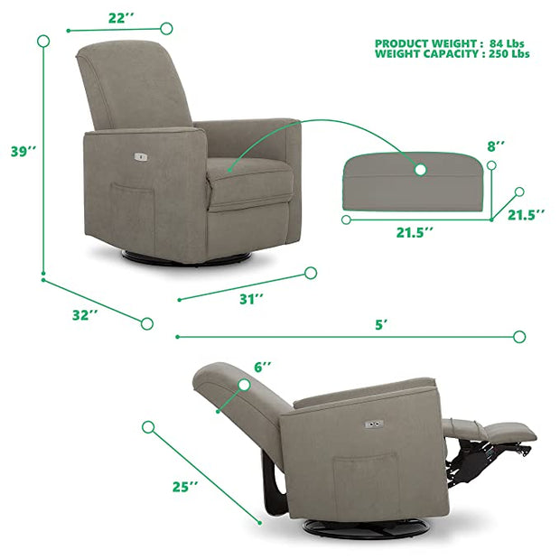 Parker Power Swivel Glider Recliner