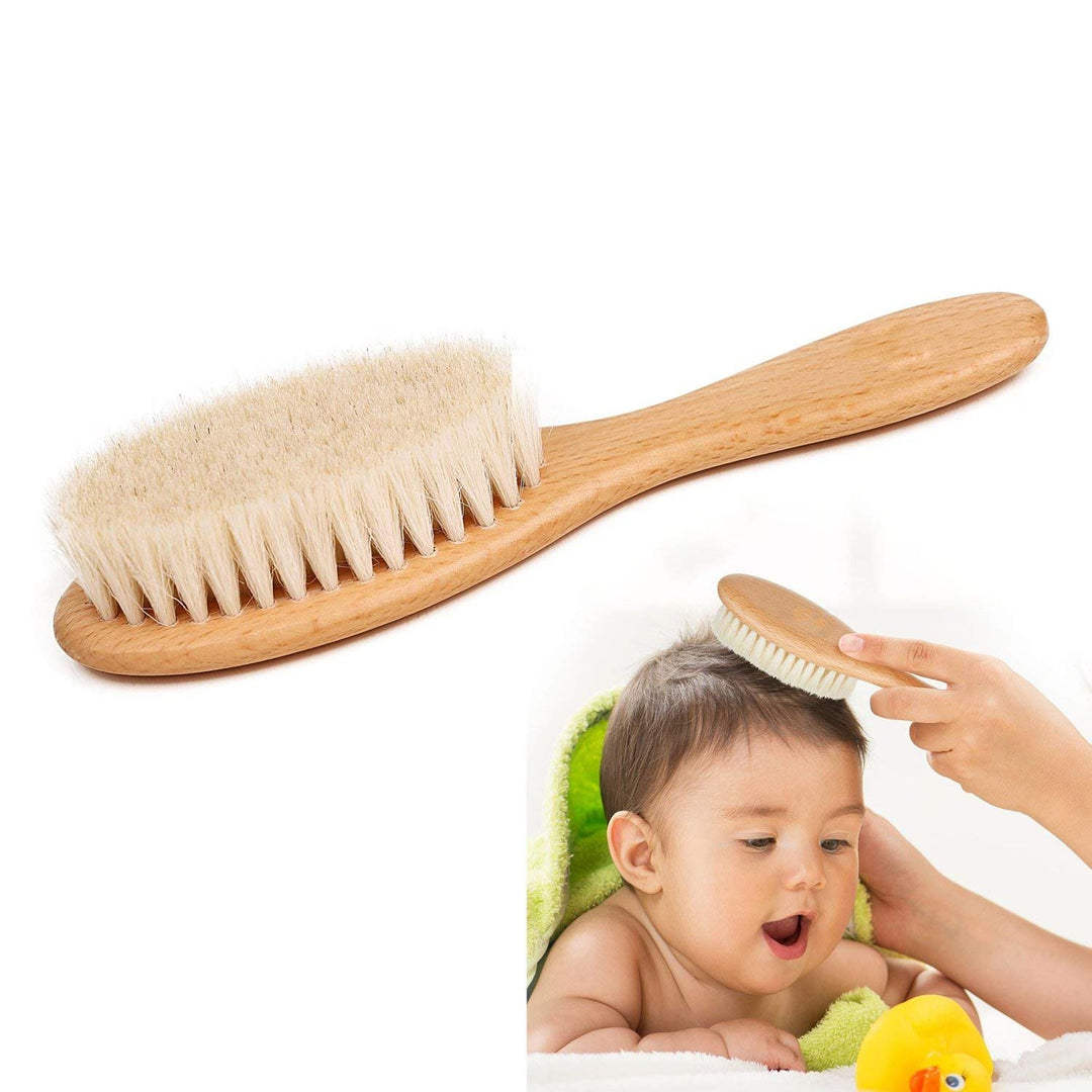 Natemia Wooden Baby Hair Brush