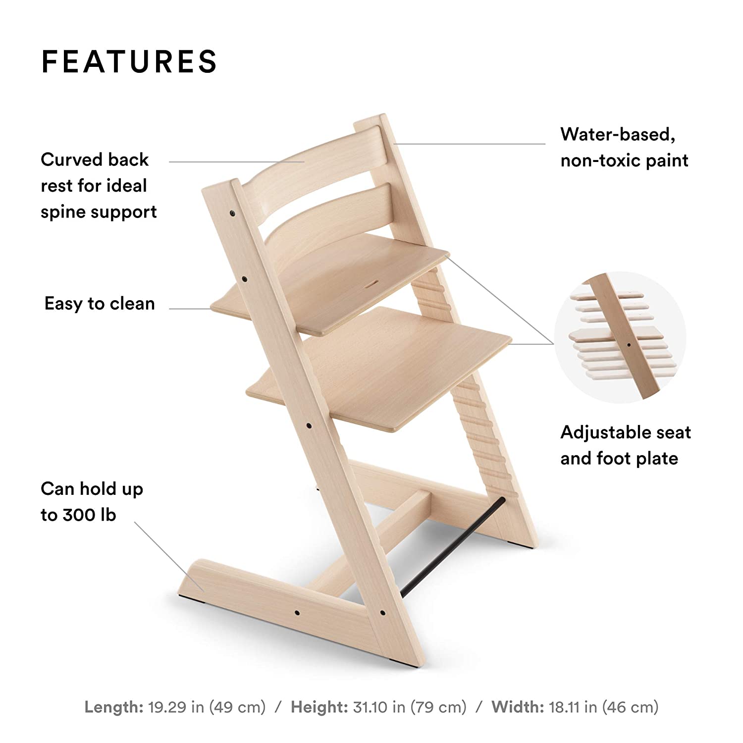 Stokke adjustable high store chair