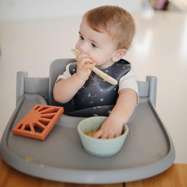 Mushie Silicone Baby Feeding Spoons