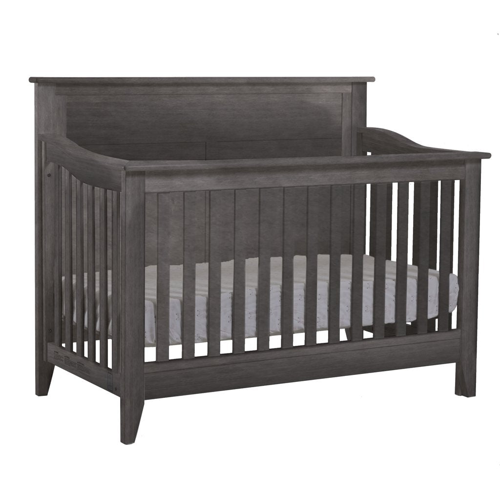 Pali Potenza 3 piece Crib and Dresser Set w Nightstand Distressed Gr Baby Grand