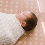 Copper Dash Kendi Cotton Crib Sheet