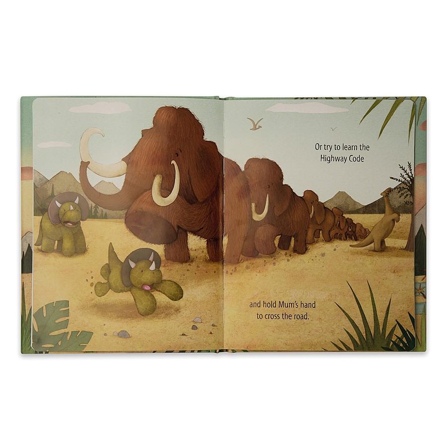 Jellycat Fossilly T-Rex Plush and Book