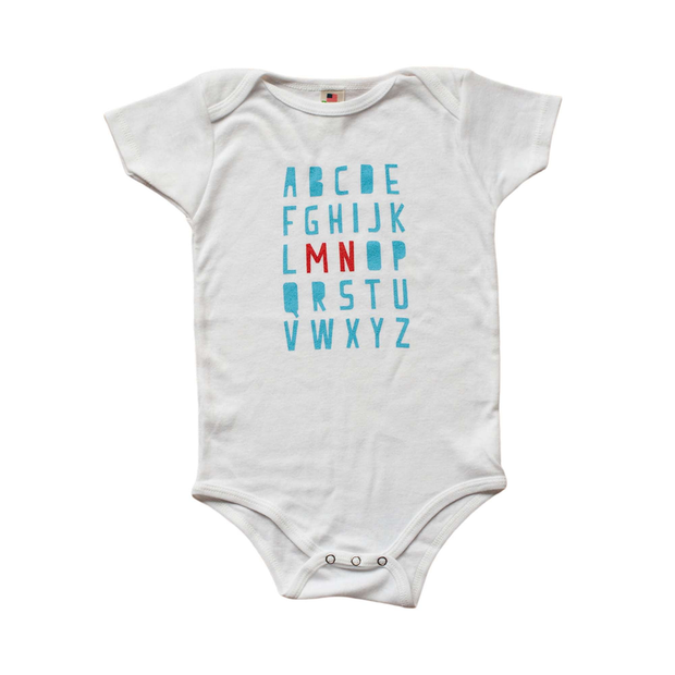 Minnesota Alphabet Bodysuit