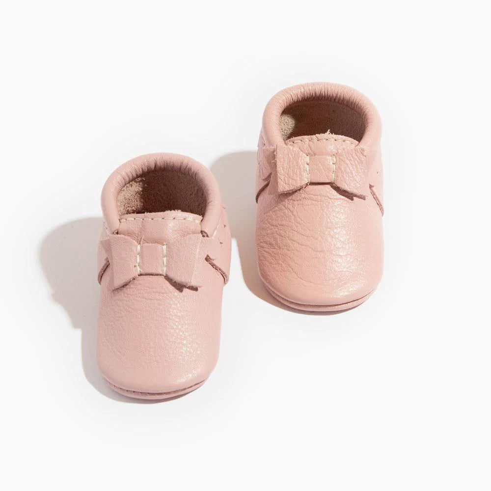 Freshly Picked Blush Bow Mocc Baby Grand