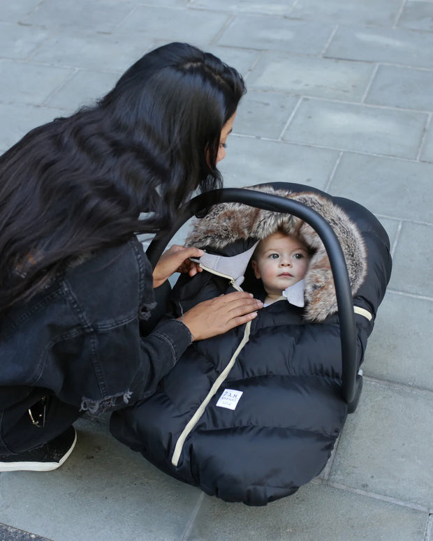 7AM Enfant Faux Fur Car Seat Cocoon