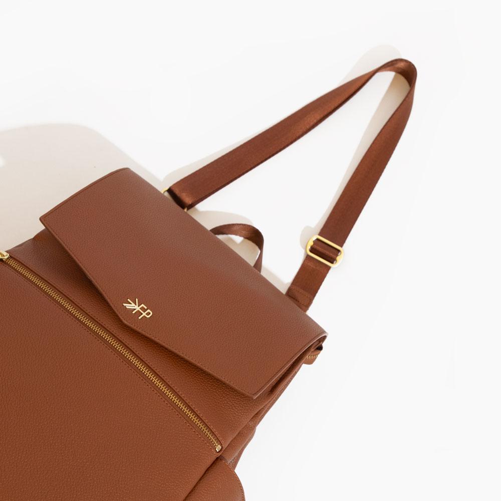 freshly picked mini diaper backpack Freshly Picked Classic Diaper Bag II Cognac – Baby Grand