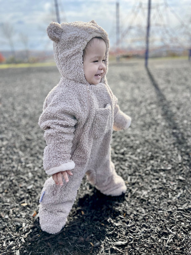 7 A.M. Enfant Teddy Oatmeal Jumpsuit