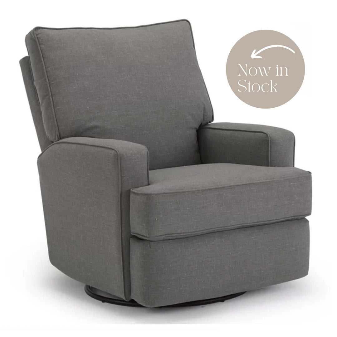 Best Chairs Kersey - Glider Manual Recliner - Charcoal