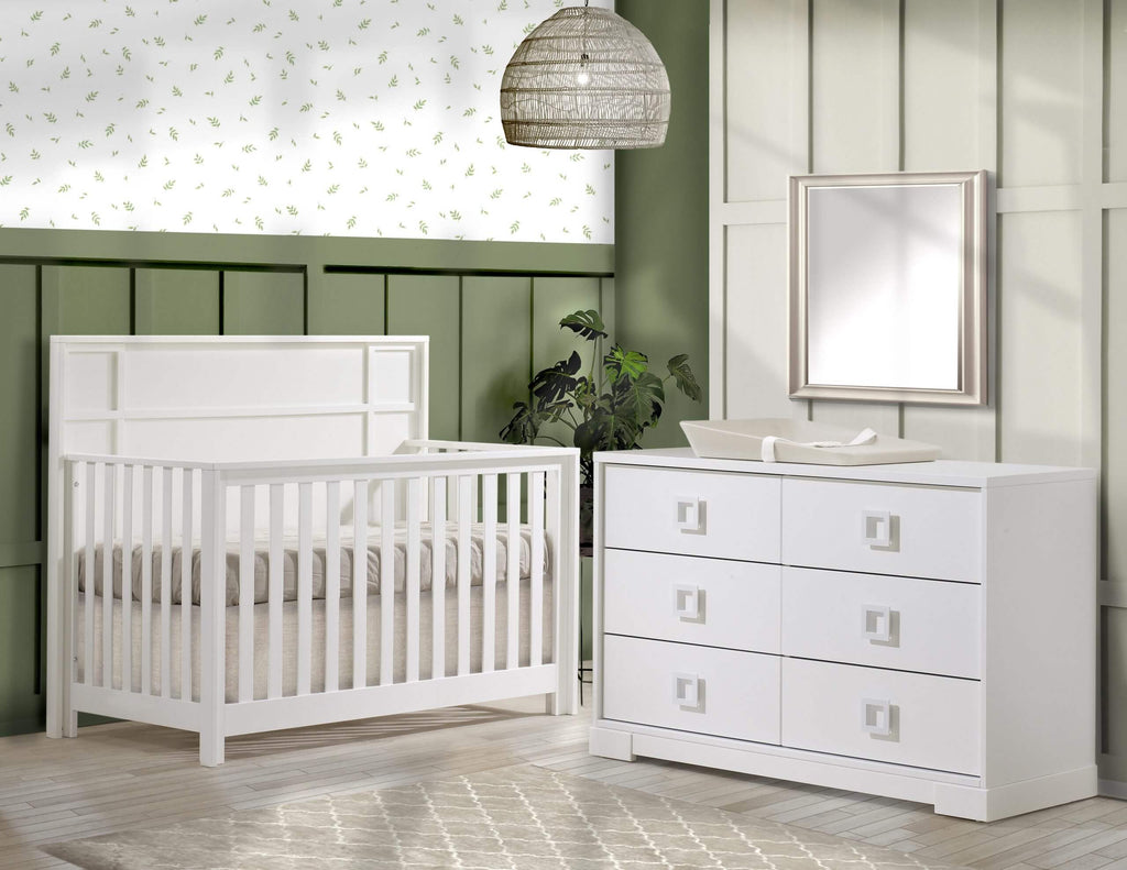 Crib sets with dresser and best sale changing table