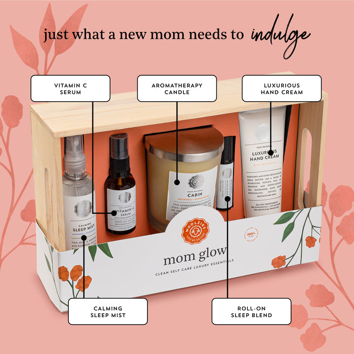 Mom Glow Self Care Luxury Essentials Gift Box