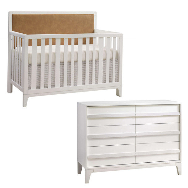 Natart Kyoto 2 Piece Set Crib & Double Dresser