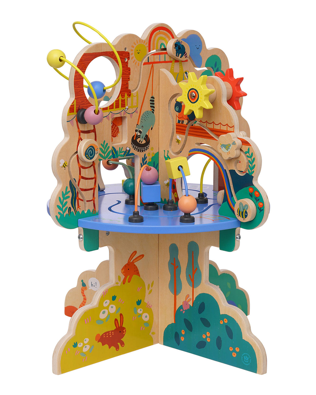 Wood Tree Top Activity Toy for 1 year olds: Manhattan Toy