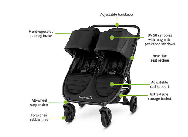 Baby Jogger City Mini GT2 Double Stroller – Grand