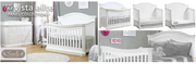 Vista Elite 4-1 Crib and Double Dresser - White