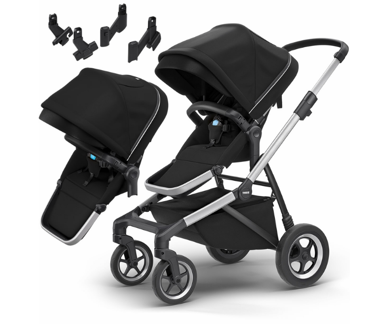 Thule Sleek Double Stroller Baby Grand