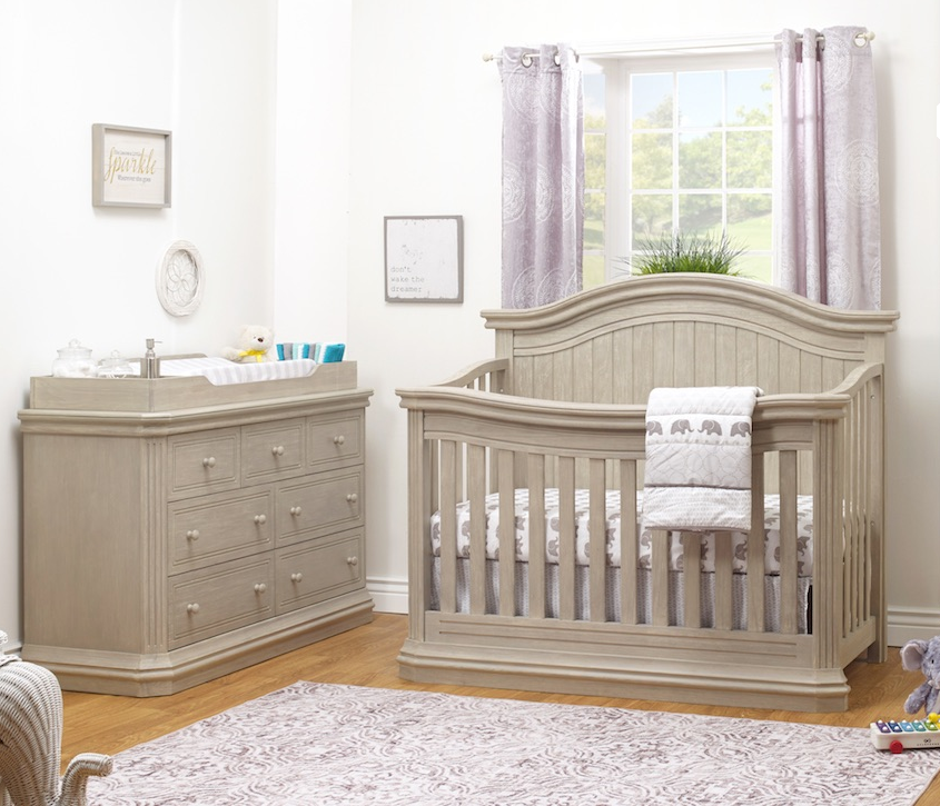 Sorelle grey crib shop