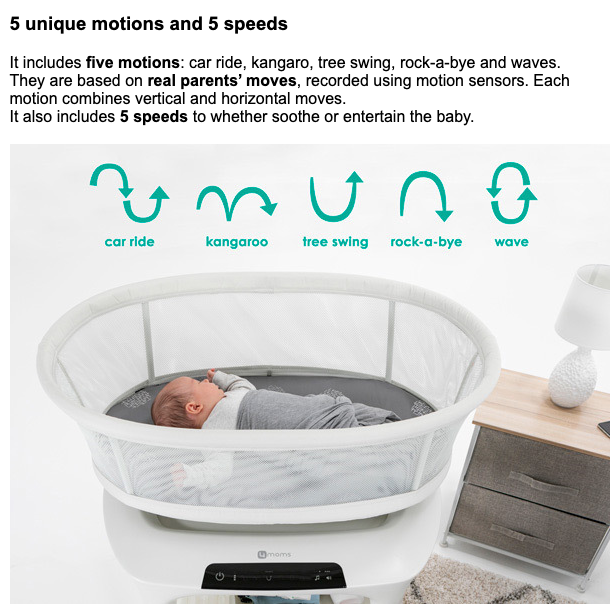 Bassinet hot sale that moves