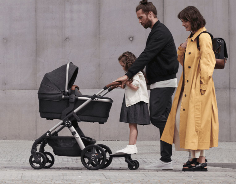 Silver Cross Wave Stroller Single to Double Baby Grand