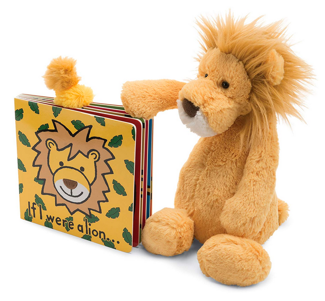 Jellycat If I Were a Lion + Bashful Lion Gift Set