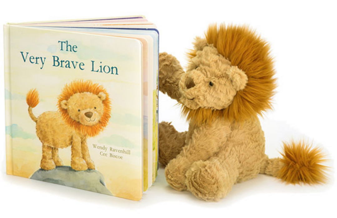Jellycat The Very Brave Lion Book