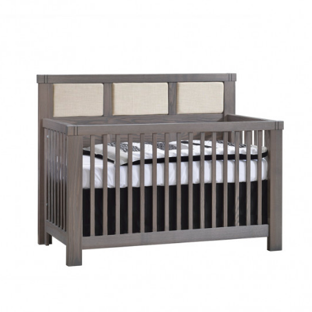 Baby crib top with padded headboard