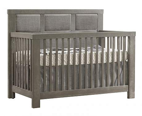Baby crib top with padded headboard
