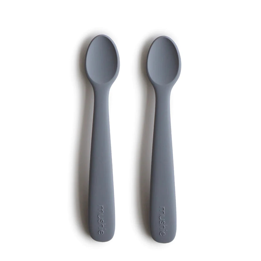 Mushie Silicone Baby Feeding Spoons – Baby Grand
